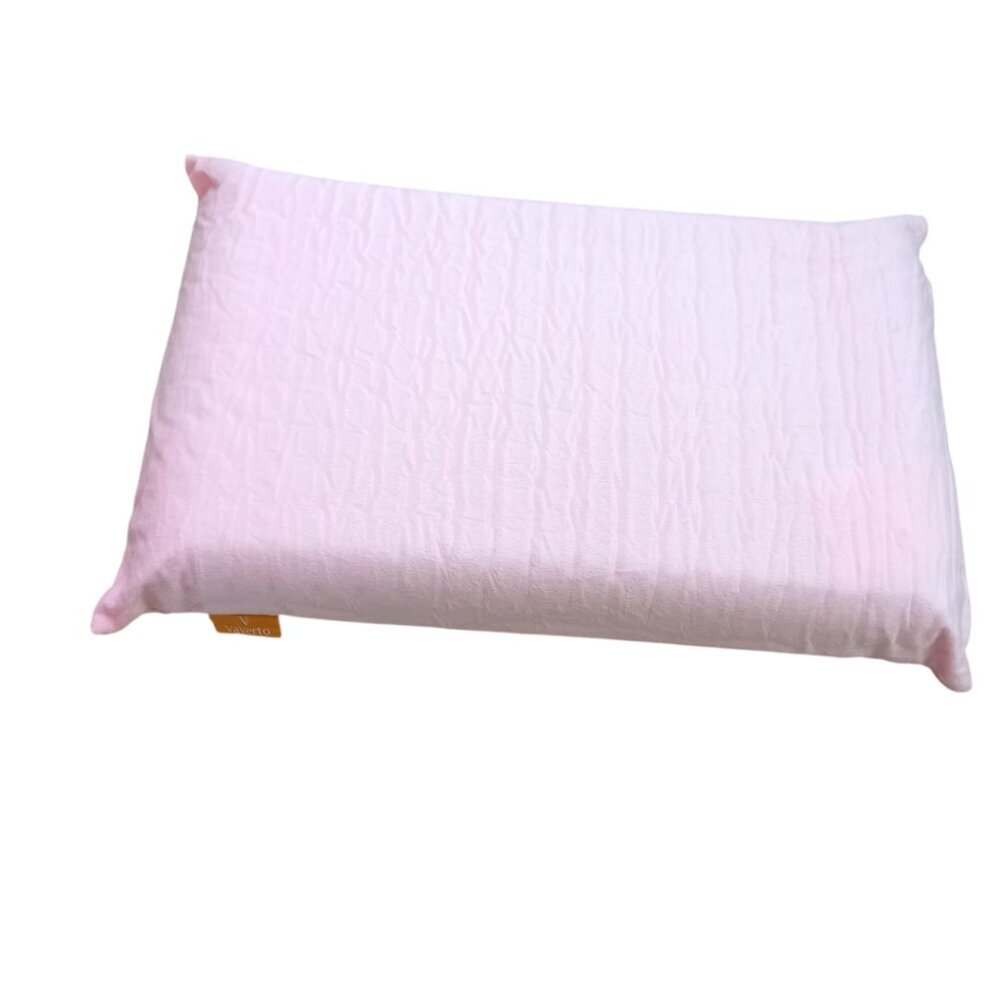VaVerto Pink Lightweight Camping Pillow - Soft Ribbed Outdoor Nap Pillow - 12x19 - Picture 4 of 6